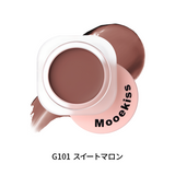 Mooekiss(モーキス)【12色】韓国風ツヤ感 / クリームブラッシュ / マットで鮮やかな色づけ / 防水・防汗 / 12時間持続 / 滑らかで肌に栄養を与える ソフトマット仕上げ チーク 5g
